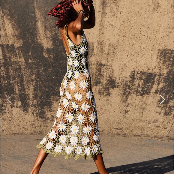 Chasing Unicorns Daisy Jane Crochet Dress - S - Picture 8 of 13